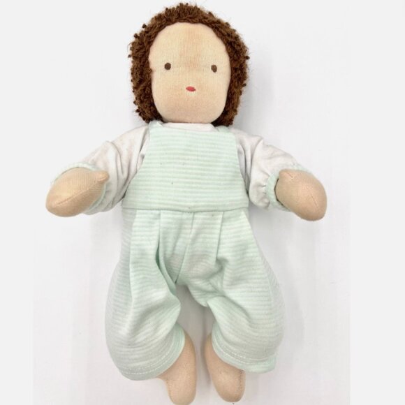 Handmade Waldorf Baby Doll Small Size Cloth Jointed 12" Tall - Picture 1 of 8